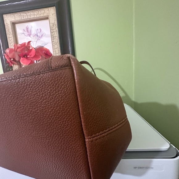 🐎💋 COACH EDIE 💋🐎 LEATHER SHOULDER BAG SADDLE BROWN TAN GOLD HARDWARE HOBO - Picture 15 of 15